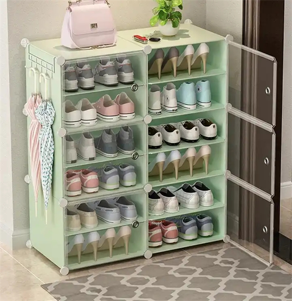Estantes de zapatos, armarios de tela